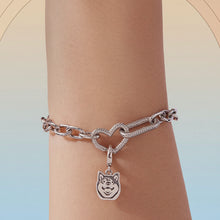 Load image into Gallery viewer, Adorable Siberian Husky Silver Charm Bead for Bracelets-2