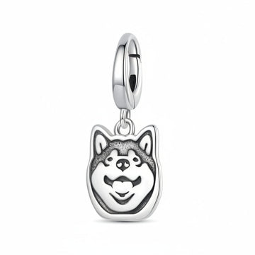 Adorable Siberian Husky Silver Charm Bead For Bracelets Scc3218 360x