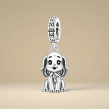 Load image into Gallery viewer, Adorable Silver Cocker Spaniel Silver Charm Bead – Cute Gift-7
