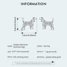 Load image into Gallery viewer, Adorable Sterling Silver Beagle Stud Earrings – Cute Gift-4