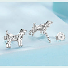 Load image into Gallery viewer, Adorable Sterling Silver Beagle Stud Earrings – Cute Gift-7