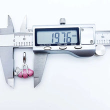 Load image into Gallery viewer, Adorable Westie in Pink Bag Silver Pendant Charm-6