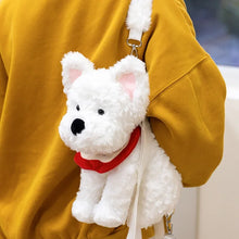 Load image into Gallery viewer, Adorable Westie Plush Toy with Carry Strap-3