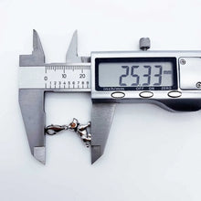 Load image into Gallery viewer, Adorable White and Tan Jack Russell Terrier Silver Charm-2