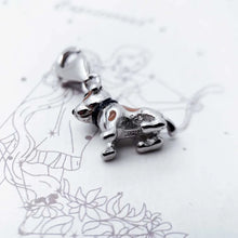 Load image into Gallery viewer, Adorable White and Tan Jack Russell Terrier Silver Charm-5