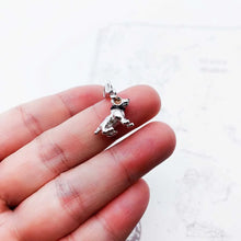 Load image into Gallery viewer, Adorable White and Tan Jack Russell Terrier Silver Charm-6
