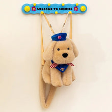 Load image into Gallery viewer, Adorable Yellow Labrador Plush Toy with Carry Strap-6