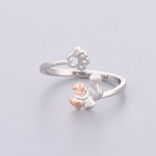 Load image into Gallery viewer, Adorable Yellow Labrador Silver Ring – Gift for Dog Moms-2