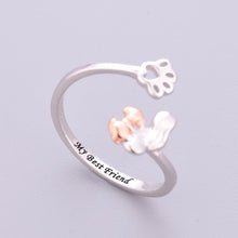 Load image into Gallery viewer, Adorable Yellow Labrador Silver Ring – Gift for Dog Moms-4