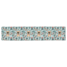Load image into Gallery viewer, Fawn French Bulldogs Winter Botanicals Christmas Decoration Table Runners - 2 Designs-Home Decor-Christmas, French Bulldog, Home Decor-3