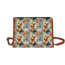 Load image into Gallery viewer, Airedale Terrier in Bloom Shoulder Bag Purse-Accessories-Accessories, Airedale Terrier, Bags, Purse-One Size-6