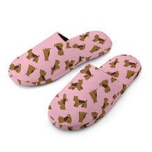 Load image into Gallery viewer, Airedale Terrier Slippers for Women - Playful Airedale Terrier Love - Flannel-Accessories,Airedale Terrier,Dog Mom Gifts,Slippers-17