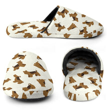 Load image into Gallery viewer, Airedale Terrier Slippers for Women - Playful Airedale Terrier Love - Flannel-Accessories,Airedale Terrier,Dog Mom Gifts,Slippers-28