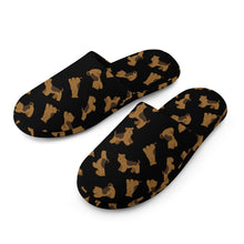 Load image into Gallery viewer, Airedale Terrier Slippers for Women - Playful Airedale Terrier Love - Flannel-Accessories,Airedale Terrier,Dog Mom Gifts,Slippers-8