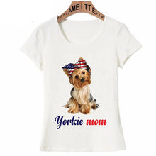 Load image into Gallery viewer, All American Yorkie Mom Womens T ShirtApparel