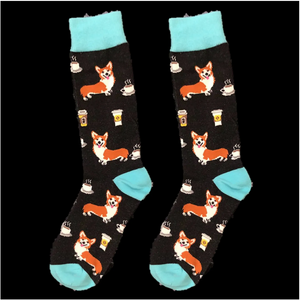 All The Corgis I Love Corgi Socks - 7 Designs-Accessories-Accessories, Corgi, Dogs, Socks-Black-3