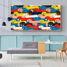 Load image into Gallery viewer, Image of a rectangle dachshund poster on the wall
