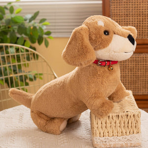 All the Dachshunds I Love Stuffed Animal Plush Toys-Stuffed Animals-Dachshund, Home Decor, Stuffed Animal-Small-Red-3