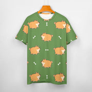 All the Shibas I Love All Over Print Women's Cotton T-Shirt - 4 Colors-Apparel-Apparel, Shiba Inu, Shirt, T Shirt-15