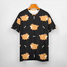 Load image into Gallery viewer, All the Shibas I Love All Over Print Women&#39;s Cotton T-Shirt - 4 Colors-Apparel-Apparel, Shiba Inu, Shirt, T Shirt-7