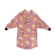 Load image into Gallery viewer, All The Shibas I Love Blanket Hoodie-10