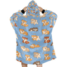Load image into Gallery viewer, All The Shibas I Love Blanket Hoodie-16