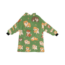 Load image into Gallery viewer, All The Shibas I Love Blanket Hoodie for Women - 4 Colors-Apparel-Apparel, Blankets-13