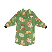 Load image into Gallery viewer, All The Shibas I Love Blanket Hoodie for Women - 4 Colors-Apparel-Apparel, Blankets-14