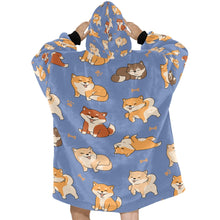 Load image into Gallery viewer, All The Shibas I Love Blanket Hoodie for Women - 4 Colors-Apparel-Apparel, Blankets-2
