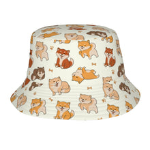 Load image into Gallery viewer, All The Shibas I Love Bucket Hat-Hats &amp; Caps-Ivory White-One Size-25