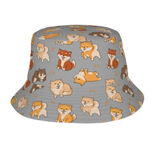 Load image into Gallery viewer, All The Shibas I Love Bucket Hat-Hats &amp; Caps-Parisian Gray-One Size-33
