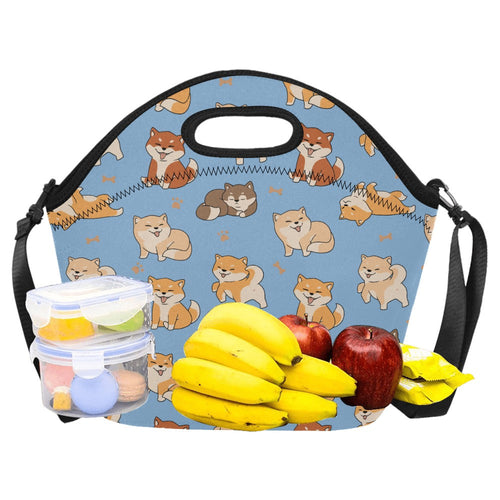 All The Shibas I Love Neoprene Lunch Bag-18