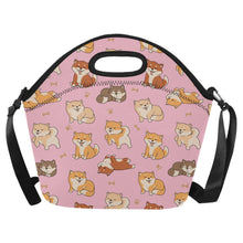 Load image into Gallery viewer, All The Shibas I Love Neoprene Lunch Bag-Pink-ONESIZE-6