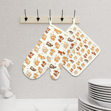 Load image into Gallery viewer, All The Shibas I Love Oven Mitts and Pot Holder Set-Kitchen Decor-Accessories,Dog Mom Gifts,Shiba Inu-5