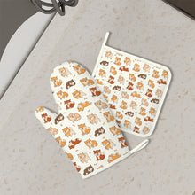 Load image into Gallery viewer, All The Shibas I Love Oven Mitts and Pot Holder Set-Kitchen Decor-Accessories,Dog Mom Gifts,Shiba Inu-2