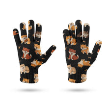 Load image into Gallery viewer, All the Shibas I Love Touch Screen Gloves-Accessories-Accessories, Dog Dad Gifts, Dog Mom Gifts, Gloves, Shiba Inu-11