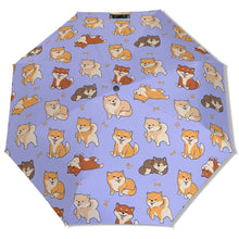 Load image into Gallery viewer, All The Shibas I Love Umbrella-Accessories-Accessories,Dog Mom Gifts,Umbrella-26