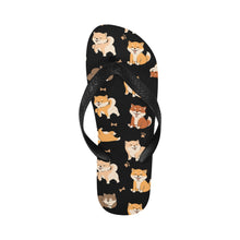 Load image into Gallery viewer, All The Shibas I Love Unisex Slippers-Footwear-Accessories, Dog Mom Gifts, Shiba Inu, Slippers-11