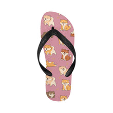 Load image into Gallery viewer, All The Shibas I Love Unisex Slippers-Footwear-Accessories, Dog Mom Gifts, Shiba Inu, Slippers-17