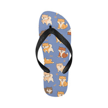 Load image into Gallery viewer, All The Shibas I Love Unisex Slippers-Footwear-Accessories, Dog Mom Gifts, Shiba Inu, Slippers-21