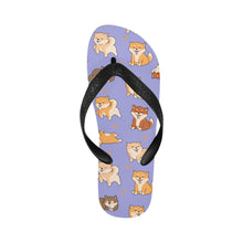 Load image into Gallery viewer, All The Shibas I Love Unisex Slippers-Footwear-Accessories, Dog Mom Gifts, Shiba Inu, Slippers-25