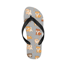 Load image into Gallery viewer, All The Shibas I Love Unisex Slippers-Footwear-Accessories, Dog Mom Gifts, Shiba Inu, Slippers-26