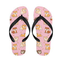 Load image into Gallery viewer, All The Shibas I Love Unisex Slippers-Footwear-Accessories, Dog Mom Gifts, Shiba Inu, Slippers-2