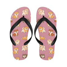 Load image into Gallery viewer, All The Shibas I Love Unisex Slippers-Footwear-Accessories, Dog Mom Gifts, Shiba Inu, Slippers-3