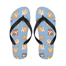 Load image into Gallery viewer, All The Shibas I Love Unisex Slippers-Footwear-Accessories, Dog Mom Gifts, Shiba Inu, Slippers-4