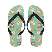 Load image into Gallery viewer, All The Shibas I Love Unisex Slippers-Footwear-Accessories, Dog Mom Gifts, Shiba Inu, Slippers-6
