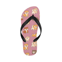 Load image into Gallery viewer, All The Shibas I Love Unisex Slippers-Footwear-Accessories, Dog Mom Gifts, Shiba Inu, Slippers-Dusty Pink-S-16