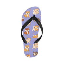 Load image into Gallery viewer, All The Shibas I Love Unisex Slippers-Footwear-Accessories, Dog Mom Gifts, Shiba Inu, Slippers-Lavender Purple-S-24