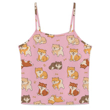 Load image into Gallery viewer, All The Shibas I Love Women's Cami and Shorts Pajama Set-12