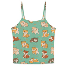 Load image into Gallery viewer, All The Shibas I Love Women's Cami and Shorts Pajama Set-10